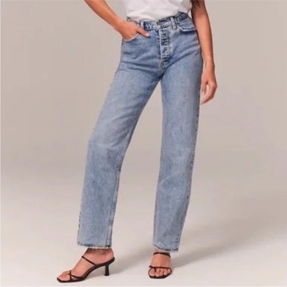 Abercrombie & Fitch Curve Love Dad High Rise 8S 29 Jeans